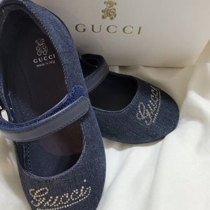 Kids Gucci shoe Jean& diamond  Authentic